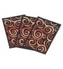Multicolor Abstract Nylon 14x22 Inches AntiSkid 3 Door Mats