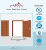 Multicolor Traditional Nylon 14x22 Inches AntiSkid 3 Door Mats