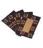 Multicolor Abstract Nylon 14x22 Inches AntiSkid 4 Door Mats