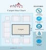 Multicolor Abstract Nylon 3 x 5 Feet Machine Made Carpet