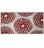 Maroon Abstract Nylon 3 x 5 Feet Machine Made Carpet