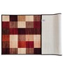 Brown Geometric Nylon 5 x 7 Feet Machine Made Carpet