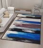 Multicolor Abstract Nylon 5 x 7 Feet Machine Made Carpet