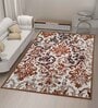 Multicolor Abstract Nylon 5 x 7 Feet Machine Made Carpet