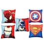 Multicolor Abstract Polyester 16 x 16 Inches Cushion Covers (Set of 5)