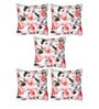 Multicolor Abstract Polyester 16 X 16 Inches Cushion Cover (Set of 5)
