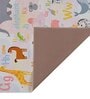 Multicolor Abstract Polyester 5' X 7' Machine Made Carpet