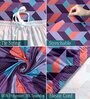 Multicolor Abstract Polyester 73x57 Inches 2 Seater Sofa Cover