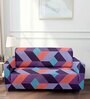 Multicolor Abstract Polyester 73x57 Inches 2 Seater Sofa Cover