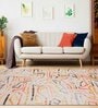 Multicolor Abstract Polyester 8' X 10' Machine Made Carpet