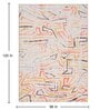 Multicolor Abstract Polyester 8' X 10' Machine Made Carpet