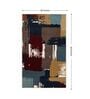 Multicolor Abstract Polypropylene 3 ft X 5 ft Machine Made Carpet