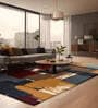 Multicolor Abstract Polypropylene 3 ft X 5 ft Machine Made Carpet