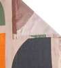 Multicolor Geometric TC 210 Polycotton King Sized Bedsheet With 2 Pillow Covers