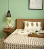 White Traditional 250 TC 100% Cotton King Sized Bed Sheets with 2 Pillow Covers