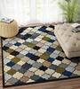 Multicolor Abstract Wool 3ft x 6ft Hand Tufted Carpet