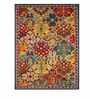 Multicolor Abstract Wool 4ft x 6ft Hand Tufted Carpet