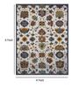 Multicolor Traditional Wool 4ft x 6ft Hand Tufted Carpet