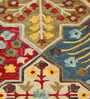 Multicolor Abstract Wool 4ft x 6ft Hand Tufted Carpet