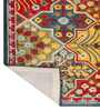 Multicolor Abstract Wool 4ft x 6ft Hand Tufted Carpet