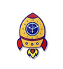 Multicolor Acrylic Rocket Pendulum Clock