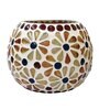 Multicolor Mosaic Diwali T-Light Holders (Pack of 2)