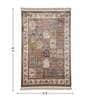 Multicolor and Brown Persian 3x5 Feet Machine Made Carpet