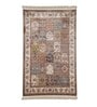 Multicolor and Brown Persian 3x5 Feet Machine Made Carpet