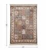 Multicolor and Brown Persian 4x6 Feet Machine Made Carpet