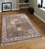 Multicolor and Brown Persian 4x6 Feet Machine Made Carpet