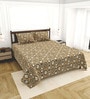 Yellow Bedsheet 220 Tc Cotton King Bedsheet With 2 Pillow Covers