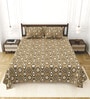 Yellow Bedsheet 220 Tc Cotton King Bedsheet With 2 Pillow Covers