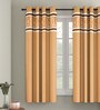 Multicolor Blackout Polyester 5 Feet Window Eyelet Curtain
