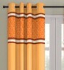 Multicolor Blackout Polyester 9 Feet Long Door Eyelet Curtain