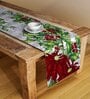 Multicolor Blended Cotton Floral 52x13 Inches Table Runner