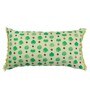 White Floral Canvas 22 x 12 Inches Cushion Cover