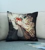 Multicolor Floral Canvas 16 x 16 Inches Cushion Cover