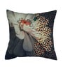 Multicolor Floral Canvas 16 x 16 Inches Cushion Cover