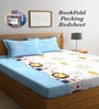 Multicolor Cartoon 300 TC Cotton Blend Double Bedsheet With 2 Pillow Covers