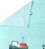 Multicolor Cartoon 300 TC Cotton Blend Double Bedsheet With 2 Pillow Covers