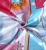 Multicolor Cartoon 300 TC Cotton Blend Double Bedsheet With 2 Pillow Covers
