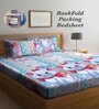 Multicolor Cartoon 300 TC Cotton Blend Double Bedsheet With 2 Pillow Covers