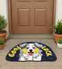 Multicolor Cartoon Character Cotton Blend 24x16 Inches Anti Skid Door Mat