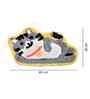 Multicolor Cartoon Character Cotton Blend 24x16 Inches Anti Skid Door Mat
