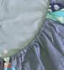 Grey Fish Print 210 TC Poly Cotton Double Size Bedsheet With 2 Pillow Covers