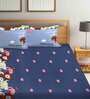 Multicolor Cartoon Characters TC 210 Polycotton Queen Sized Kids Bedsheet With 2 Pillow Covers