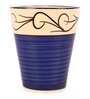 Multicolor Ceramic Balti Shape Flower Pot with with Hook Lines Print, Set of 3