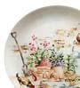 Multicolor Ceramic English Garden Decorative Wall Plate