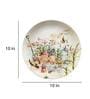 Multicolor Ceramic English Garden Decorative Wall Plate