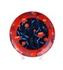 Multicolor Ceramic Yoshihisa Floral Decorative Plate